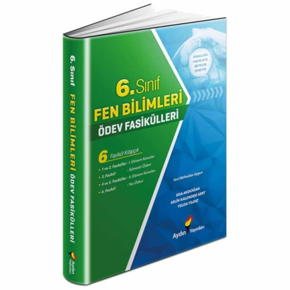 AYDIN 6 SINIF FEN BİL ÖDEV FASİKÜLLERİ