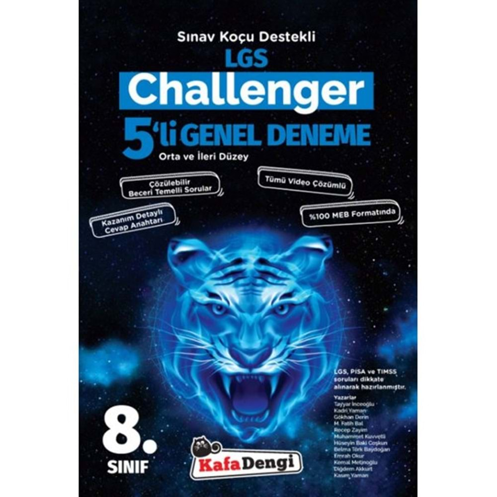 8.Sınıf 5'li Challenger Paket Deneme