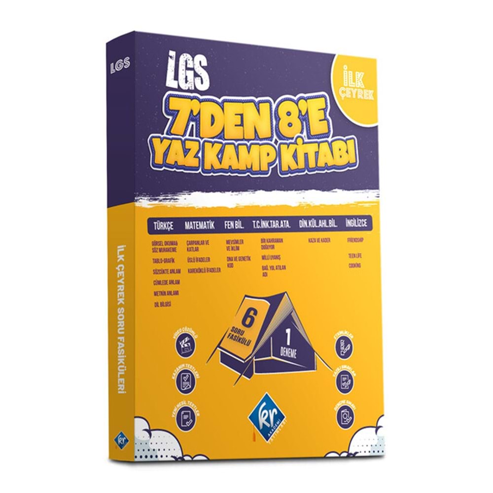 LGS 7'den 8'e Yaz Kamp Kitabı (Tüm Dersler)