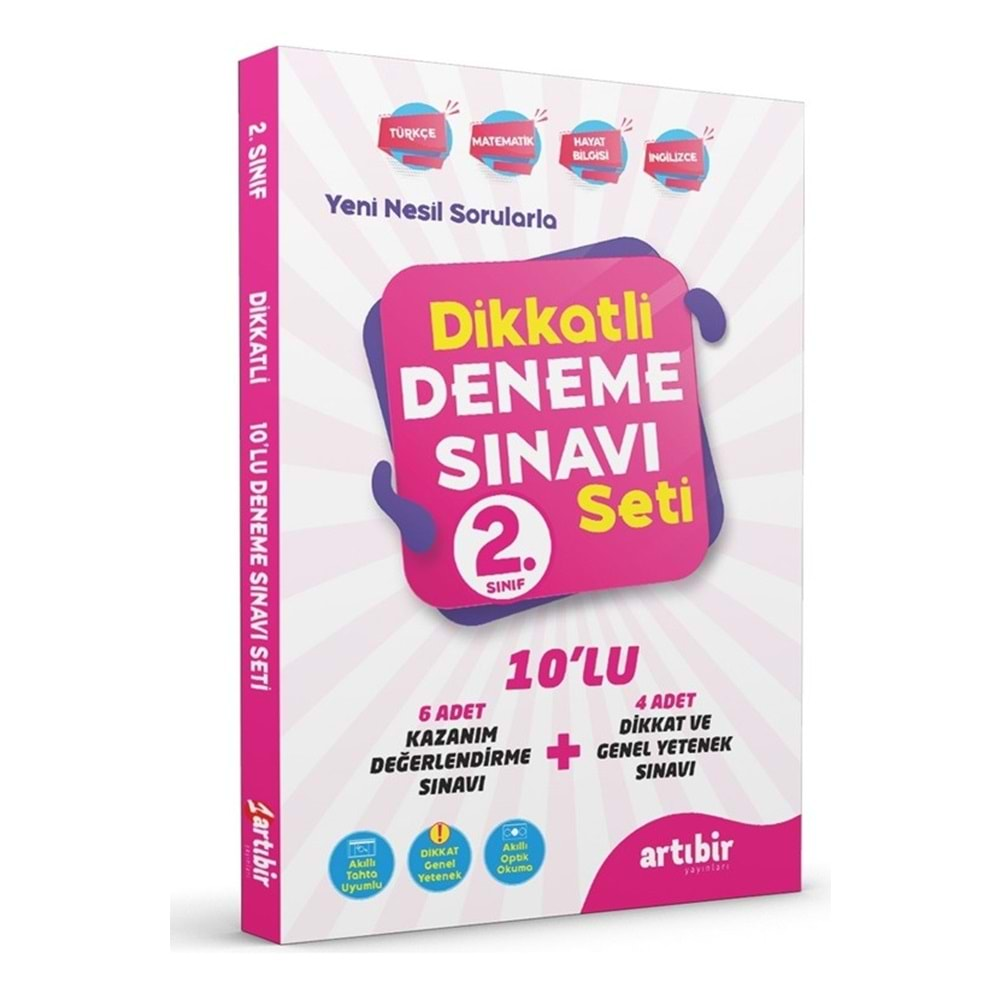 ARTIBİR 2.SINIF DİKKATLİ DENEME SINAVI SETİ