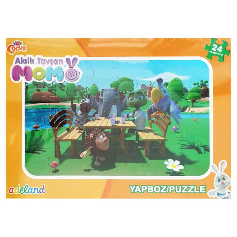 TRT ÇOCUK 24 PARÇA PUZZLE AKILLI TAVŞAN MOMO 2