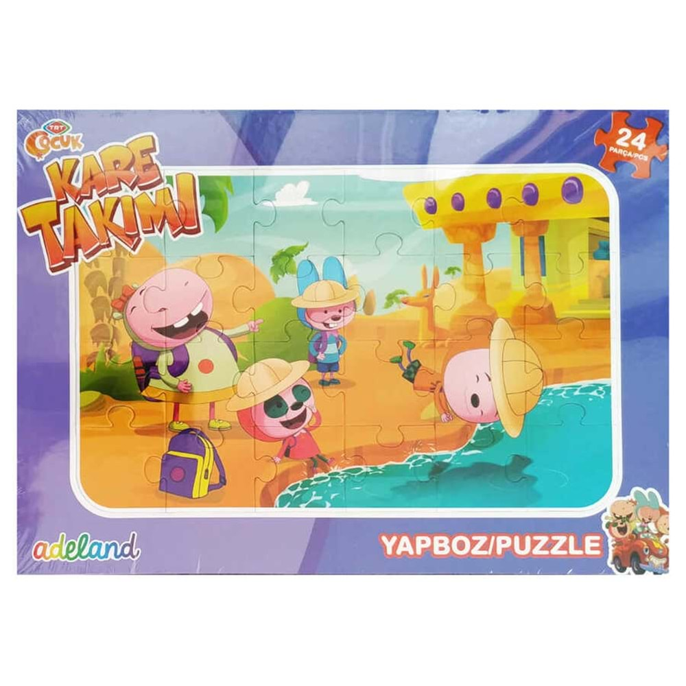 TRT ÇOCUK 24 PARÇA PUZZLE KARE 2