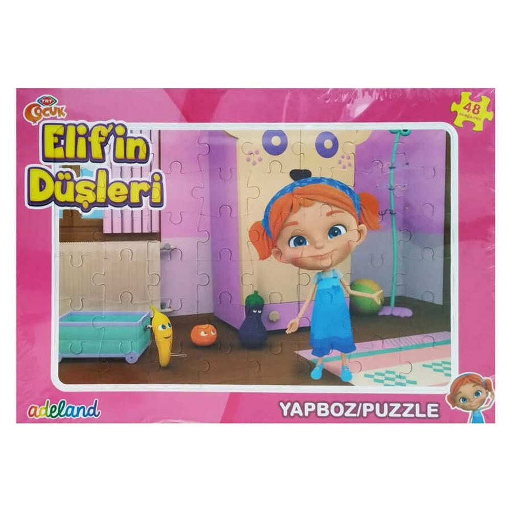 TRT ÇOCUK 48 PARÇA PUZZLE ELİFİN DÜŞLERİ 1