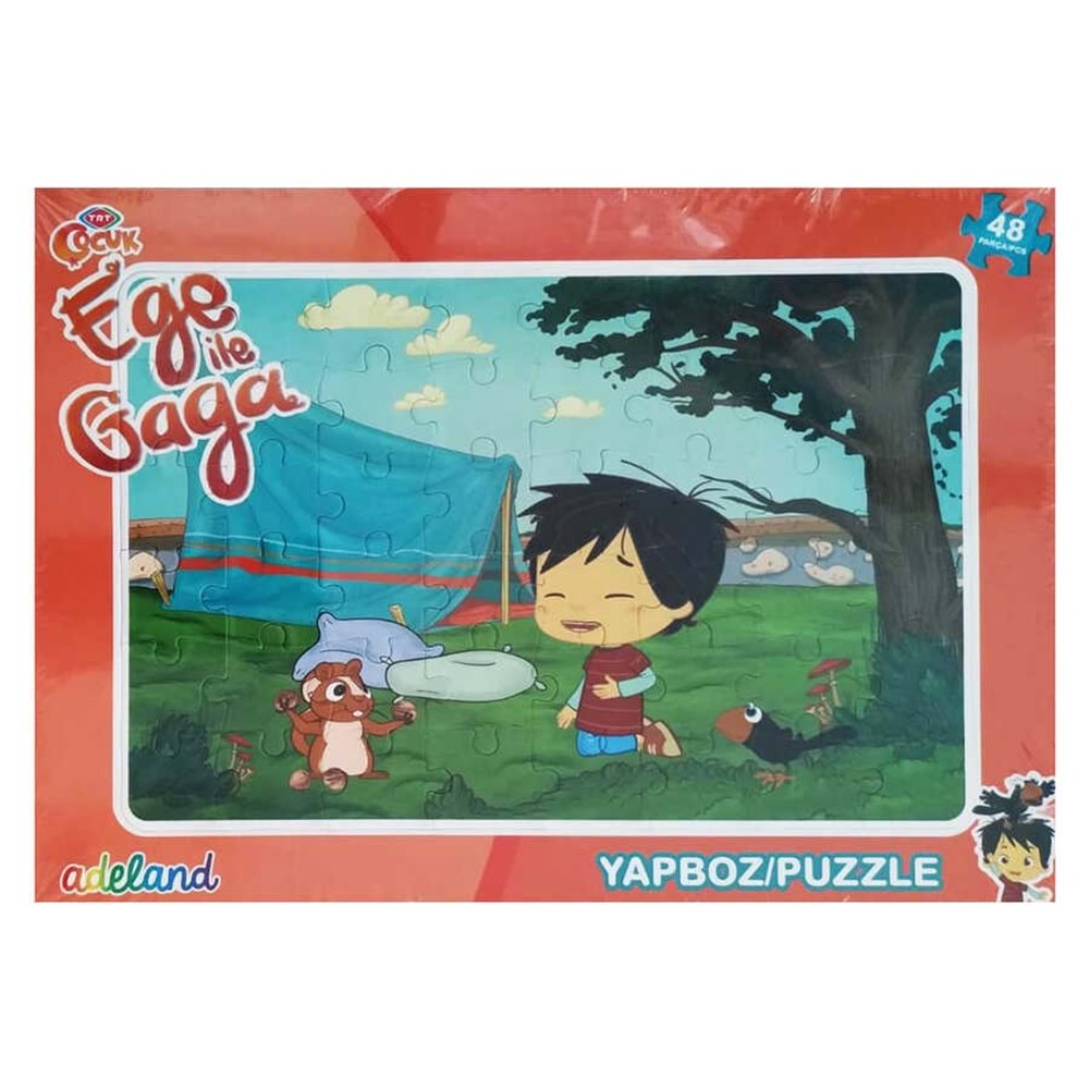 TRT ÇOCUK 48 PARÇA PUZZLE EGE İLE GAGA 2