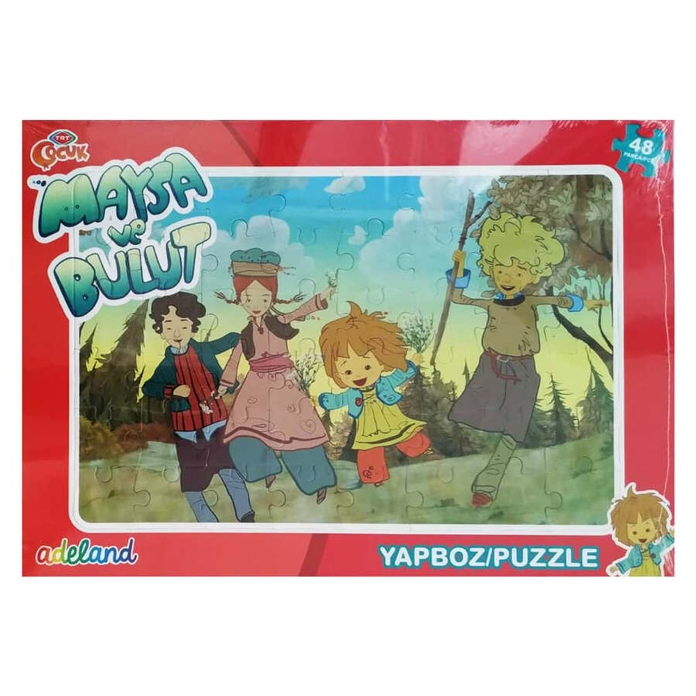 TRT ÇOCUK 48 PARÇA PUZZLE MAYSA VE BULUT 1