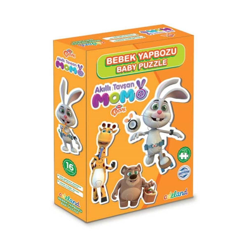 TRT ÇOCUK TAVŞAN MOMO BABY PUZZLE 16 LI