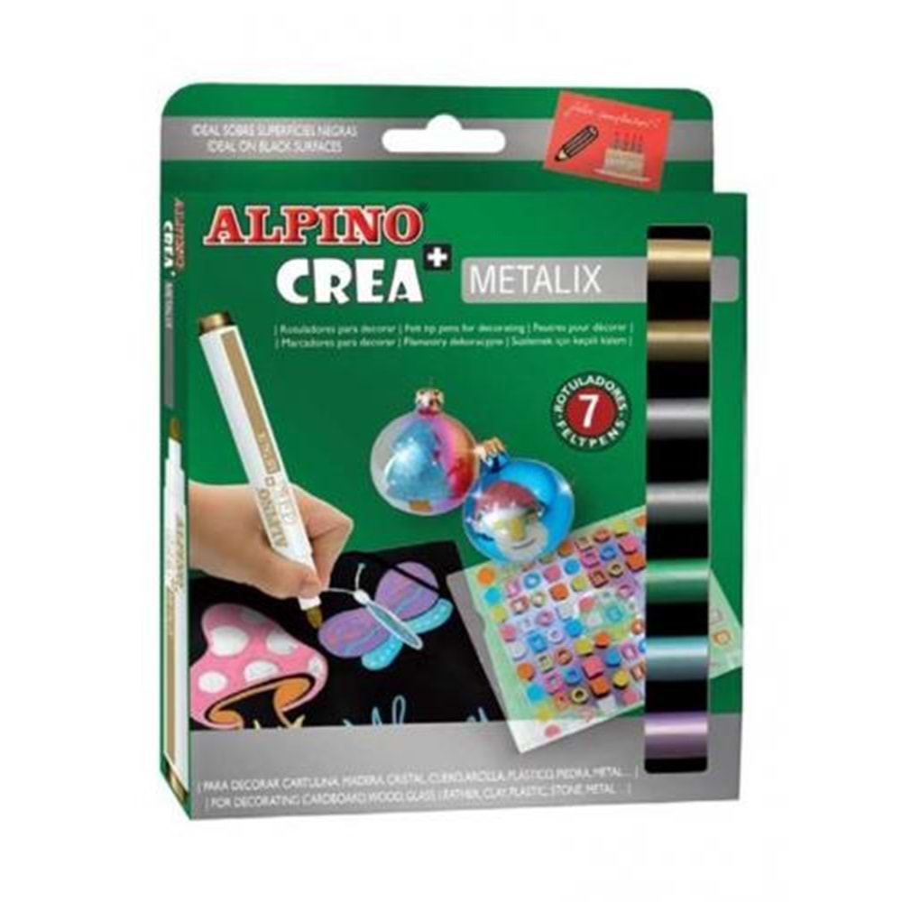 ALPİNO CREA METALIX KEÇELİ KALEM