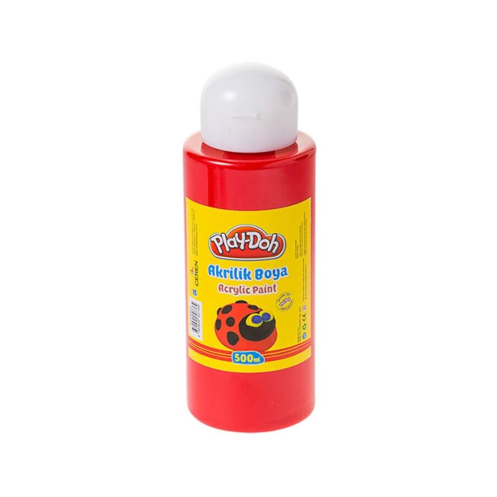 PLAYDOH AK002 AKRİLİK BOYA 500 ML KIRMIZI