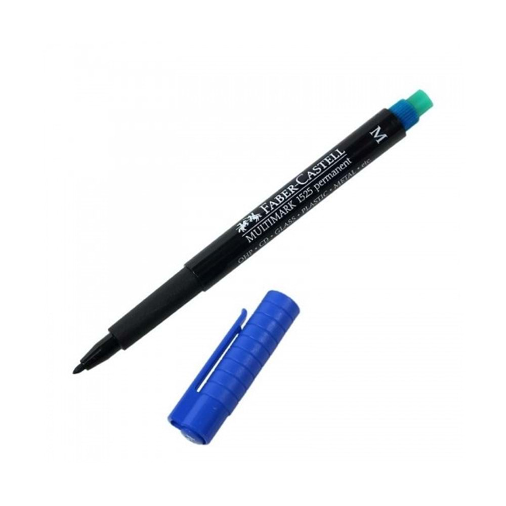 Faber Castell Permanent (m) Mavi ASETAT-CD KALEMİ