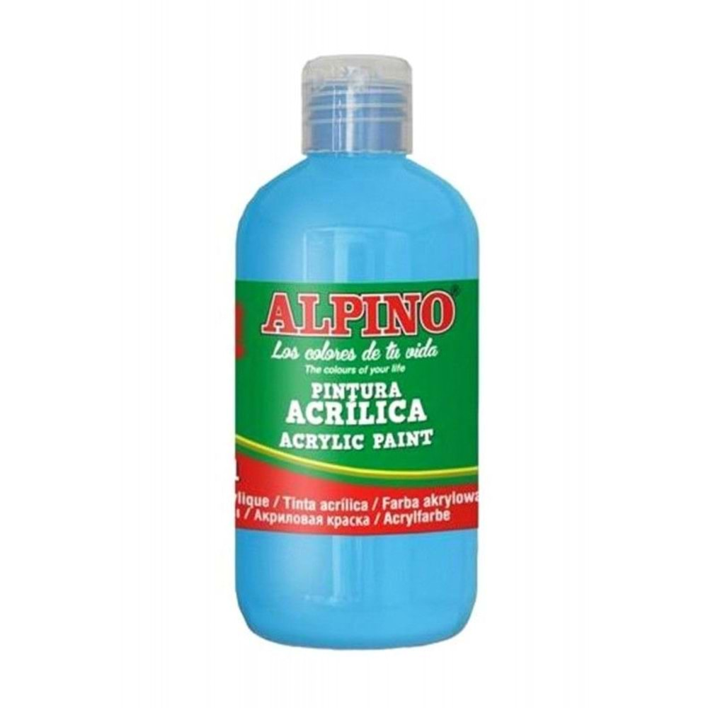 ALPİNO AKRİLİK BOYA 250 ML AÇIK MAVİ