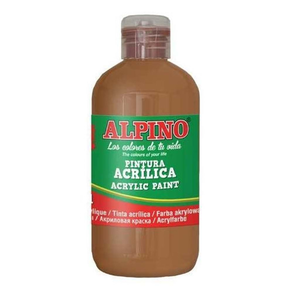 ALPİNO AKRİLİK BOYA 250 ML KAHVERENGİ