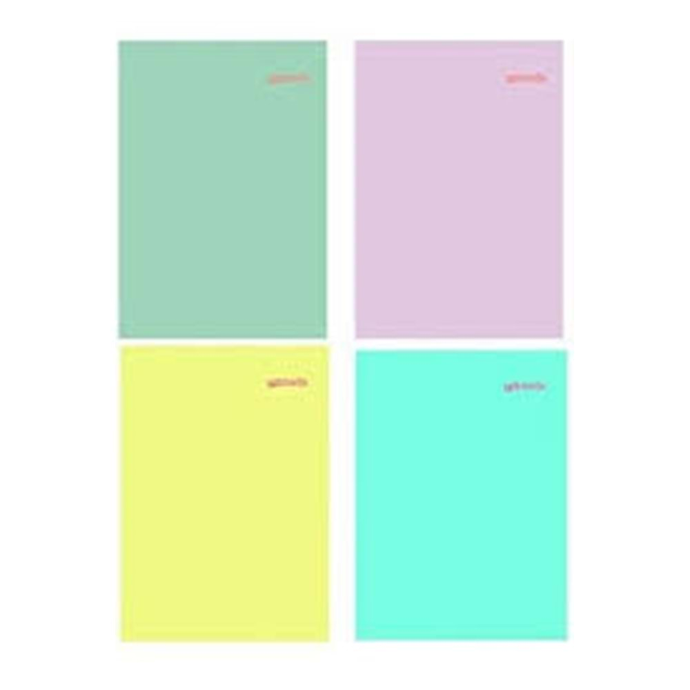 mynote Text PASTEL Defter A4 40 yp Kareli