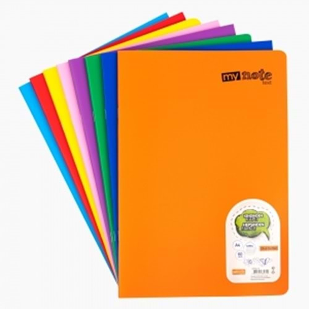 UMUR MYNOTE TEXT PLASTİK KAPAK KAP.DEFTER A4 60 YAPRAK KARELİ