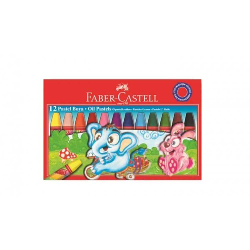 FABER KARTON KUTU PASTEL BOYA 12 RENKLİ