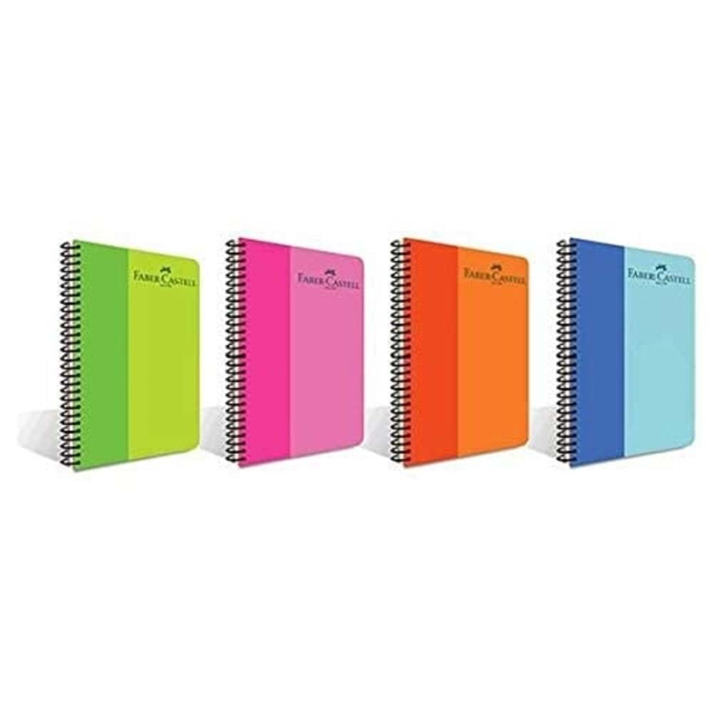 FABER PP KAPAK BİCOLOR SPRİALLİ 200 YP KARELİ A4 DEFTER