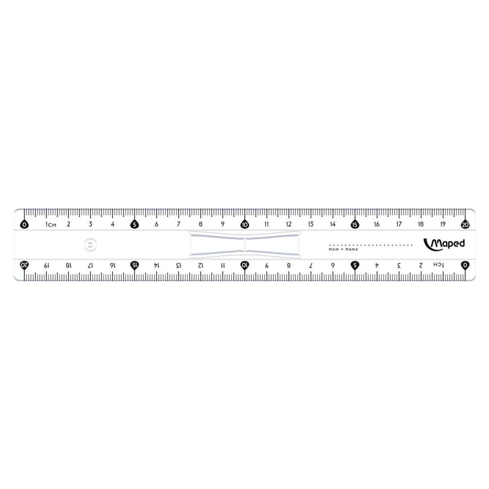 MAPED 146108-REV05 20 CM ÇİFT DESİMETRE KRİSTAL CETVEL