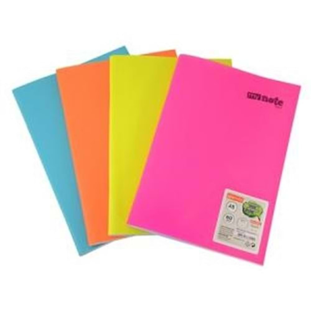 UMUR MYNOTE TEXT UP PLASTİK KAPAK KAPAK DEFTER A5 60 YAPRAK KARELİ