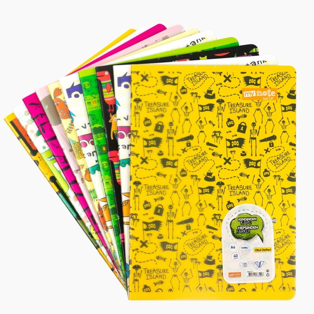 UMUR MYNOTE TEXT UP DEFTER A4 40 YAPRAK KARELİ