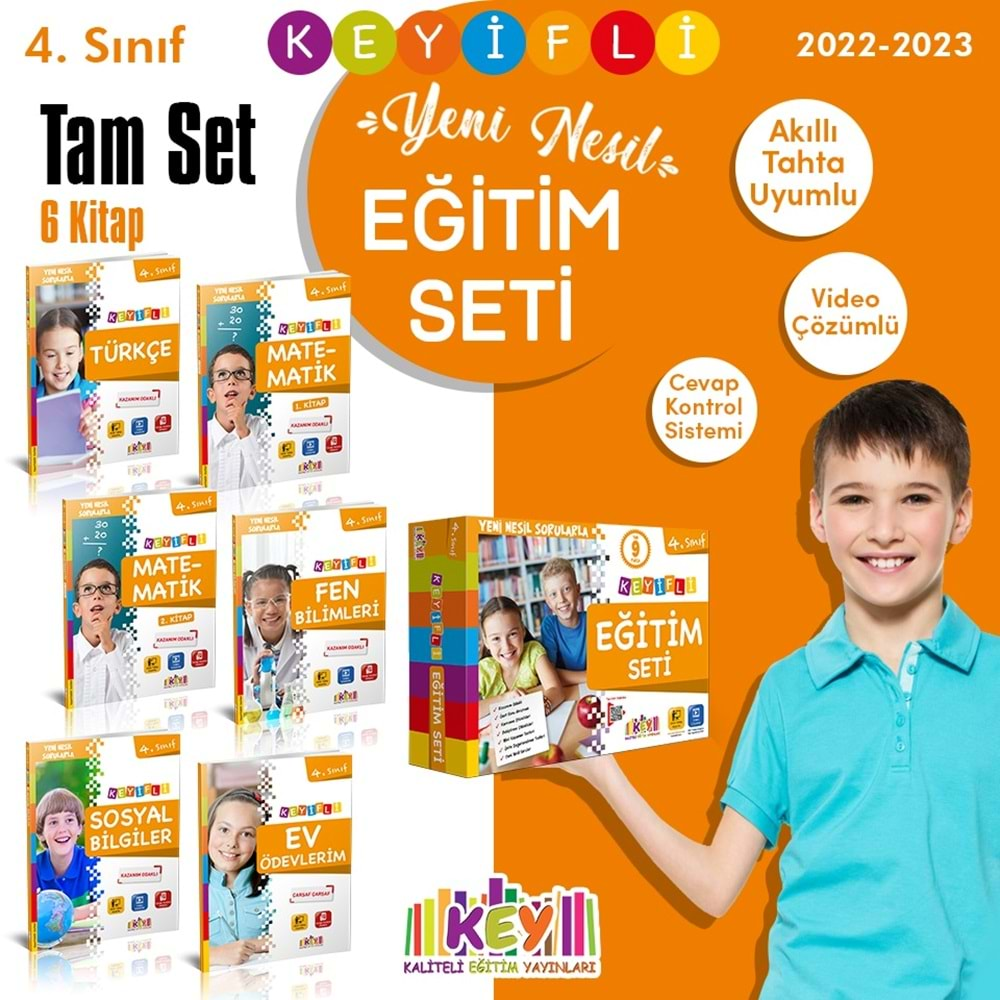 4. Sınıf Keyifli Eğitim Seti (6 Kitap)