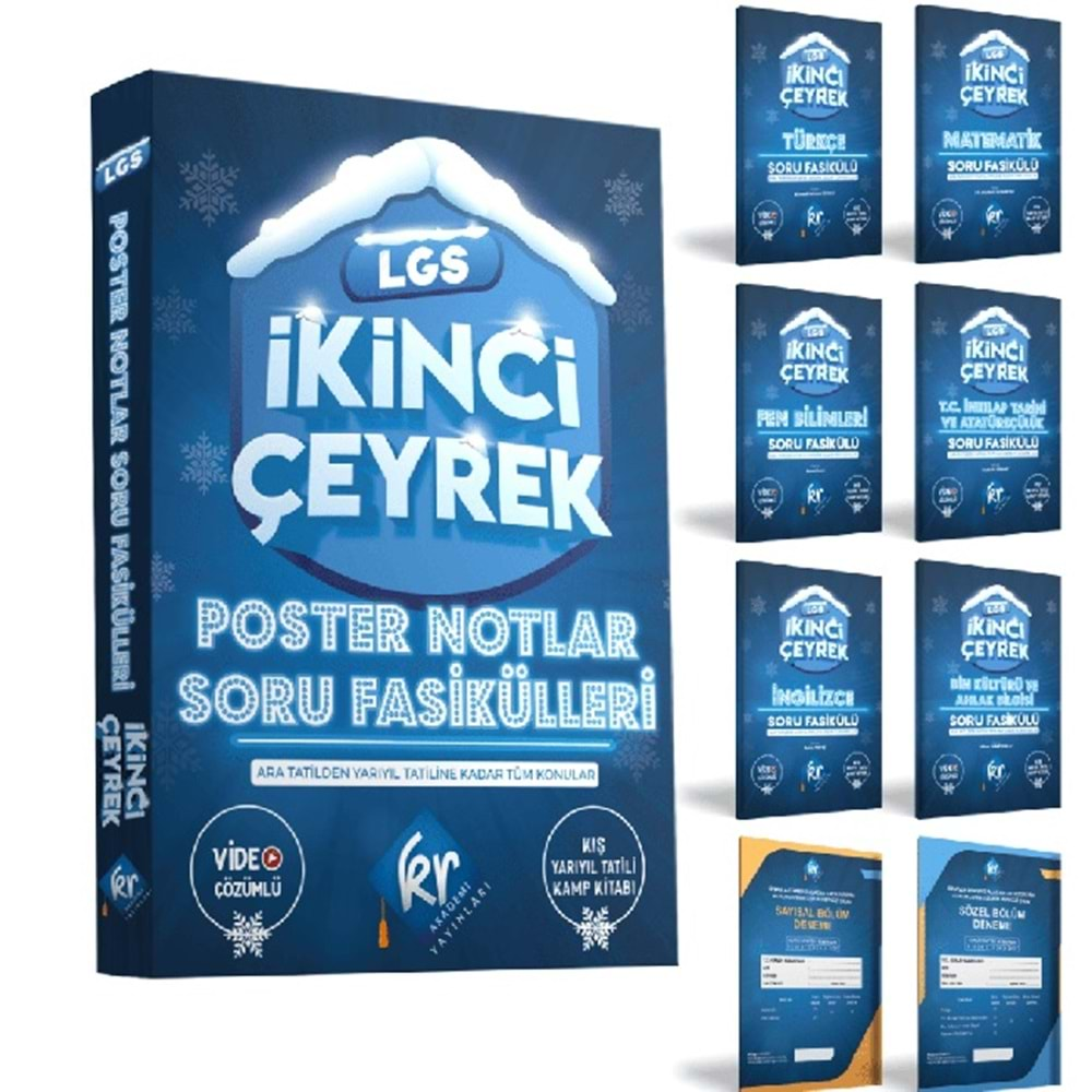 LGS İkinci Çeyrek Poster Notlar Soru Fasikülleri