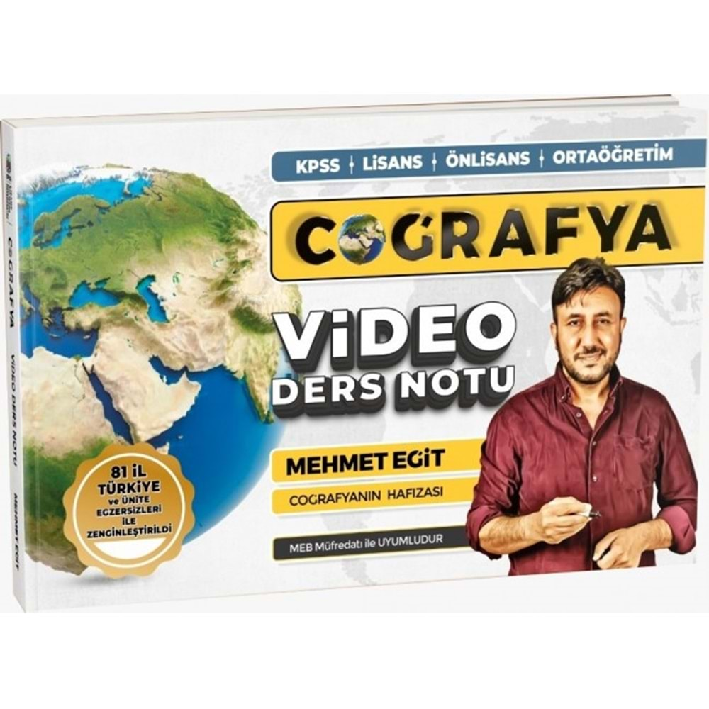 Mehmet Eğit / 2022 KPSS Coğrafya Video Ders Notları