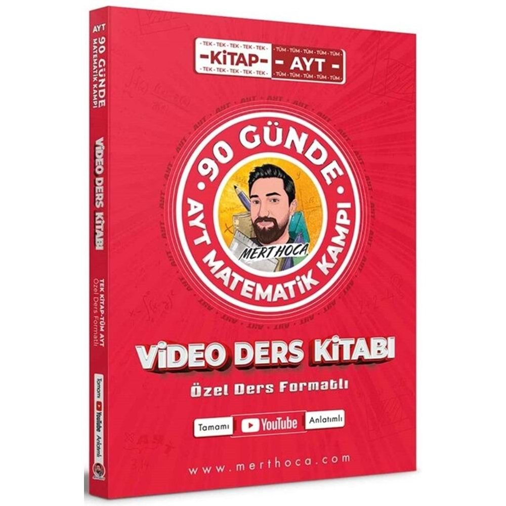 Mert Hoca Yayınları / 90 Günde AYT Matematik Kampı Video Ders Kitabı