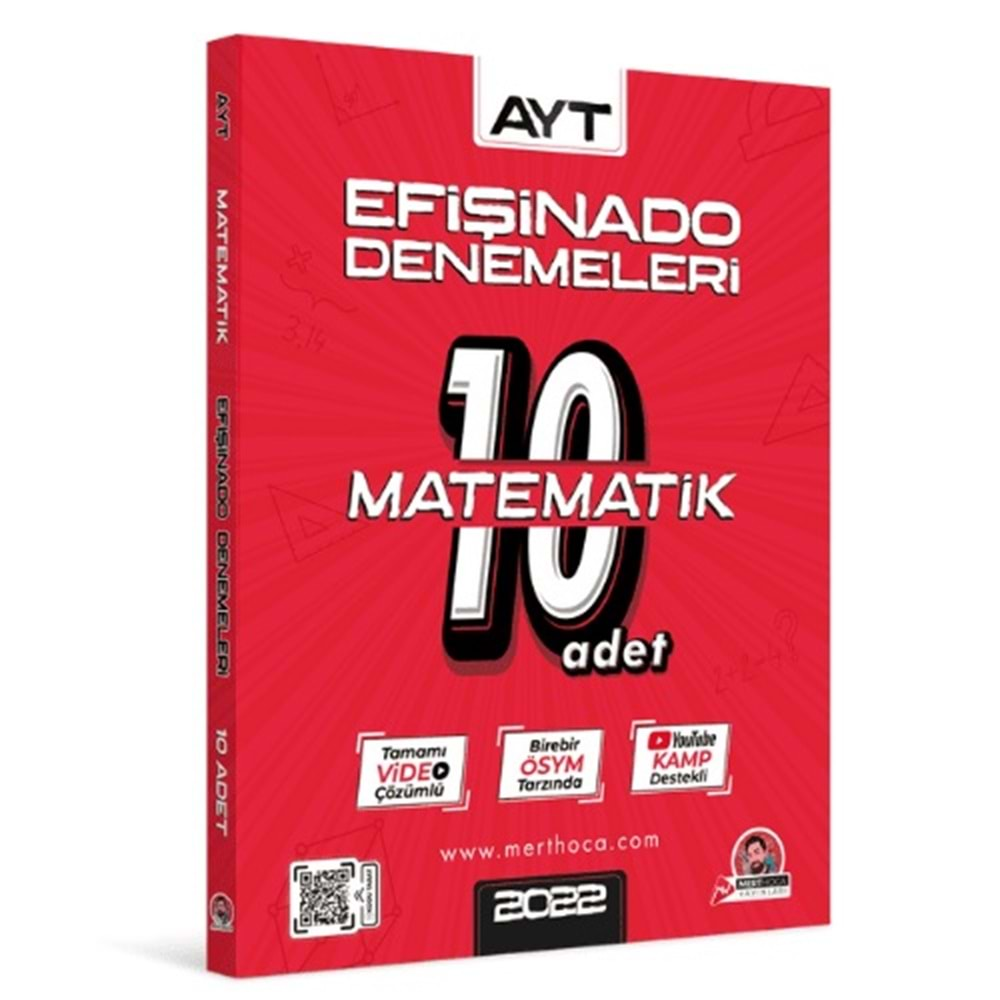 Mert Hoca Yayınları / AYT Efişinado 10'lu Matematik Deneme