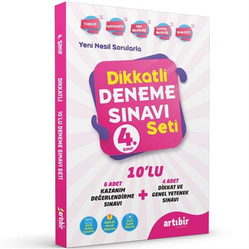 ARTIBİR 4.SINIF DİKKATLİ DENEME SINAVI SETİ