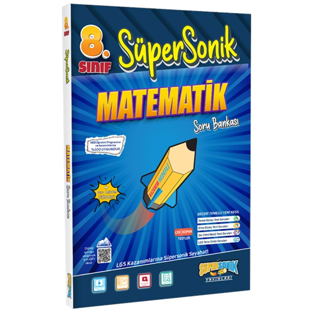 8. Sınıf Süpersonik Matematik Soru Bankası