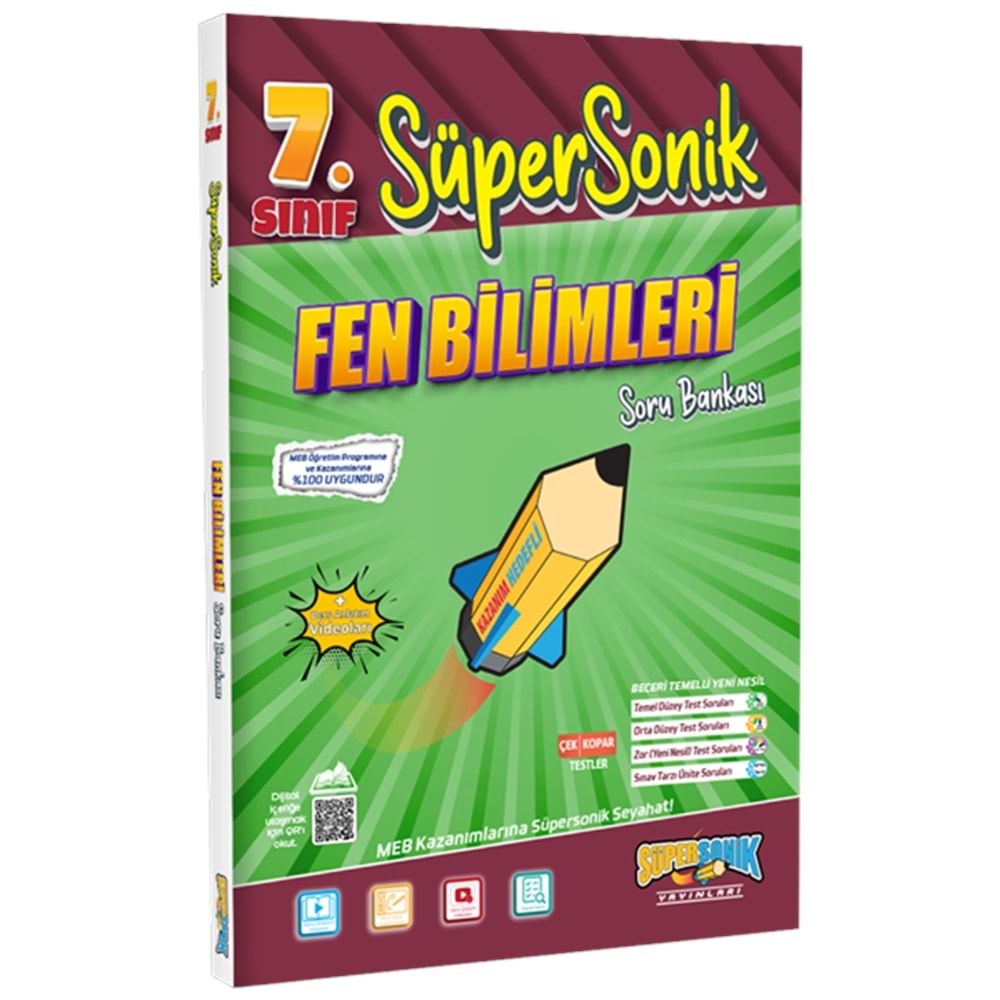 7. Sınıf Süpersonik Fen Bilimleri Soru Bankası