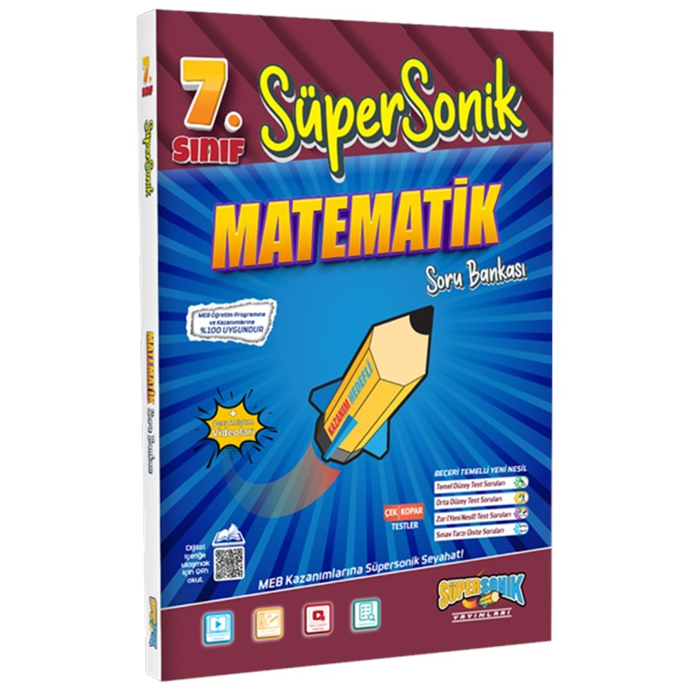 7. Sınıf Süpersonik Matematik Soru Bankası