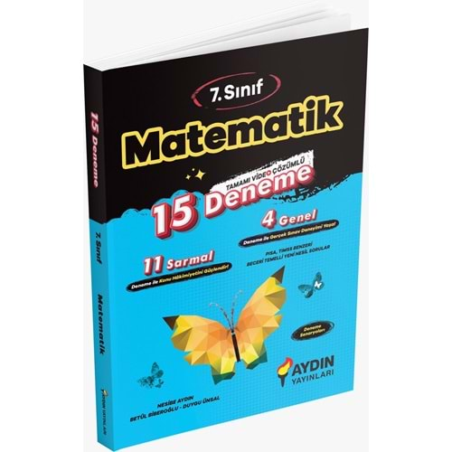 AYDIN 7. Sınıf Matematik 15 Deneme