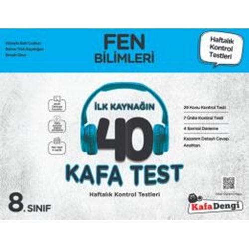 8. Sınıf Fen Bilimleri 40 Kafa Test( Haftalık Kontrol Testleri + Sarmal Deneme)