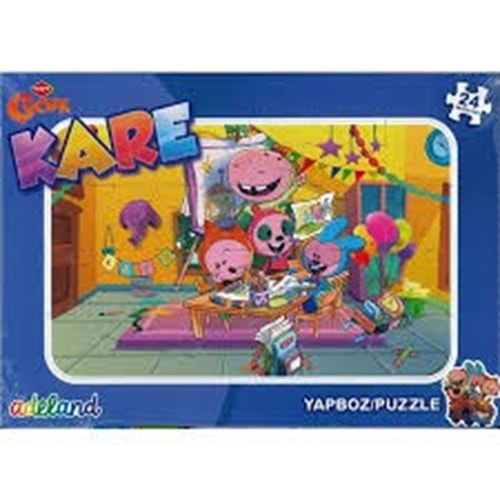 TRT ÇOCUK 24 PARÇA PUZZLE KARE 3