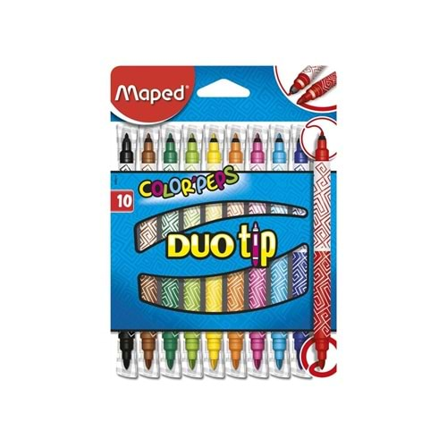 MAPED 849010-REV01 COLOR PEPS DUO TİP KEÇELİ KALEM 10 LU