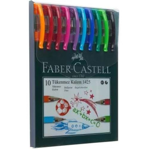 FABER CASTELL 1425 TÜKENMEZ KALEM AİLESİ 10 LU PAKET