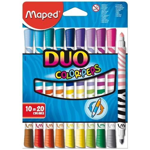 MAPED 847010-REV02 COLORS PEPS DUO KEÇELİ KALEM ÇİFT TARAFLI