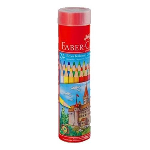 FABER CASTELL KURU BOYA 24 LÜ TENEKE