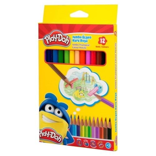 PLAY-DOH KURUBOYA JUMBO ÜÇGEN 12 RENK