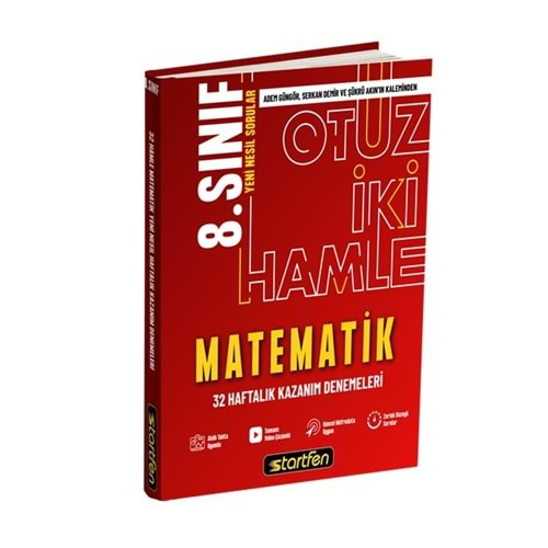 8. SINIF MATEMATİK 32 HAMLE HAFTALIK KAZANIM DENEMELERİ