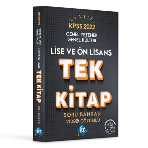 2022 KPSS Lise ÖnLisans GYGK Tek Kitap Soru Bankası