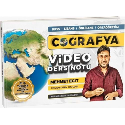 Mehmet Eğit / 2022 KPSS Coğrafya Video Ders Notları