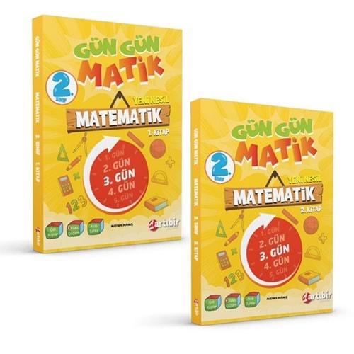 ARTIBİR 2.SINIF GÜN GÜN MATİK MATEMATİK ( 2 KİTAP)