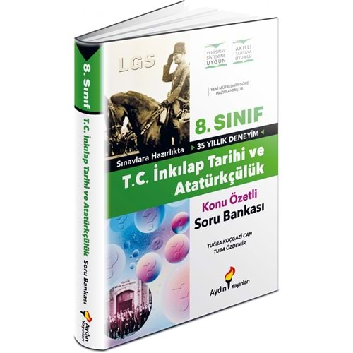 AYDIN 8. Sınıf İnkılap Tarihi ve Atatürkçülük Konu Özetli Soru Bankası