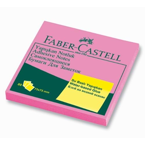 FABER FOSFORLU YAPIŞKAN NOTLUK 75X75 ML PEMBE