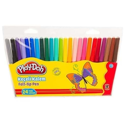 PLAY-DOH KEÇELİ KALEM 2 MM. 24 RENK (PVC)