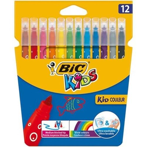 BİC KID COULEUR KEÇELİ BOYA KALEMİ 12 RENK